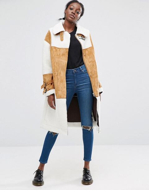 Parka De Borreguito Sintético De Asos Premium