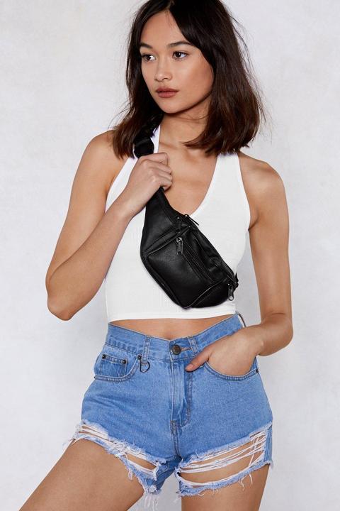 Want Me First Faux Leather Fanny Pack