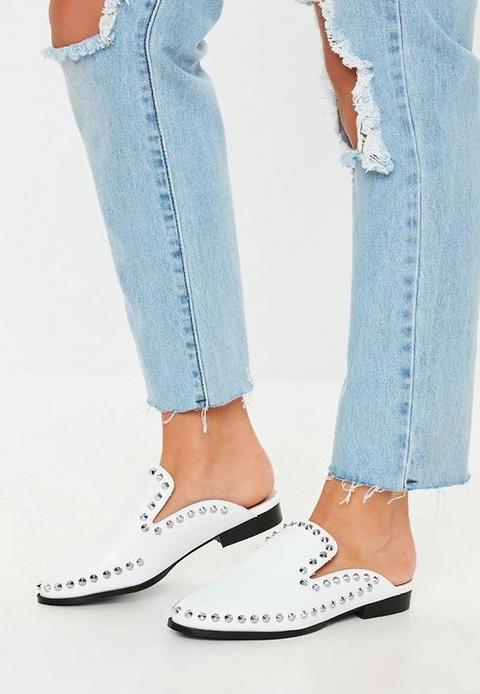 missguided white mules