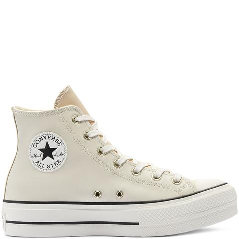 Neutral Tones Platform Chuck Taylor All Star High Top