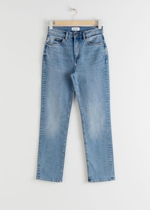 Slim High Waist Jeans - Blue