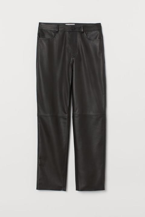 Leather Trousers - Black