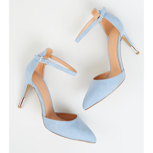 pale blue stilettos