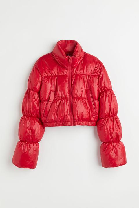 Chaqueta Puffy Cropped - Rojo