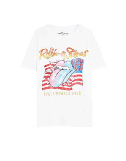 Camiseta The Rolling Stones Blanca