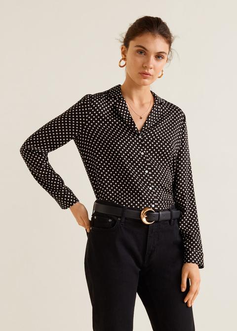 Camisa Satinada Estampada