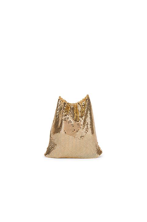 gold shell bag