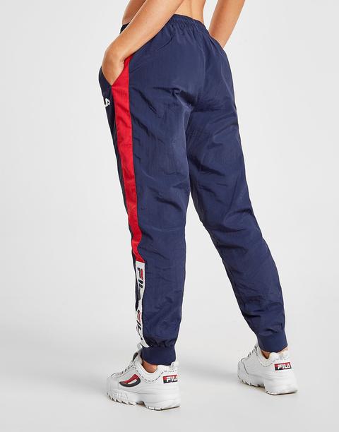 Fila Tape Colour Block Woven Track Pants - Navy - Womens from Jd