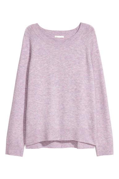 H & M - Pullover In Misto Lana - Viola