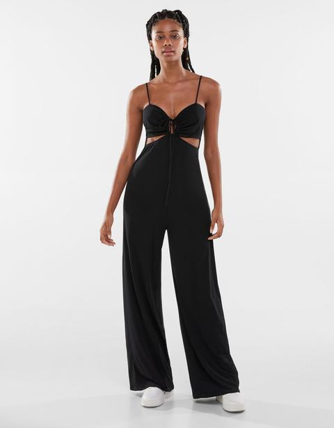 Combi-pantalon À Bretelles Décolleté