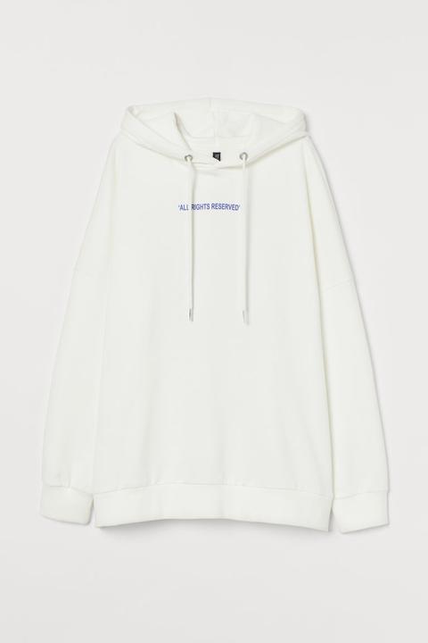 Sudadera Con Capucha - Blanco