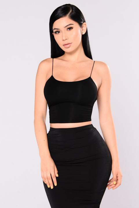 Kiki Cropped Top - Black