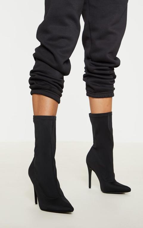 Black Lycra Sock Boot