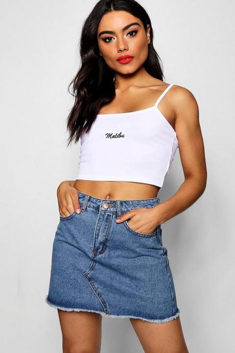 Denim Mini Skirt