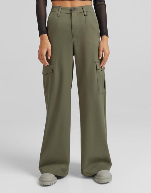 Pantalón Wide Leg Cargo