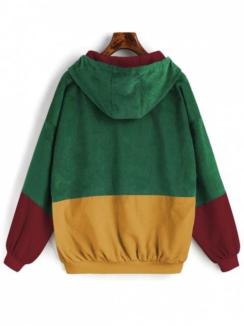 red yellow blue green hoodie
