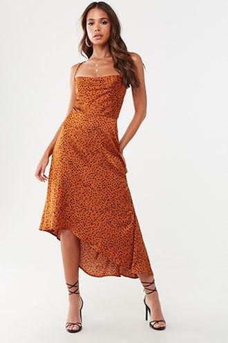 Missguided Cheetah Print High-low Dress At Forever 21 , Rust/black