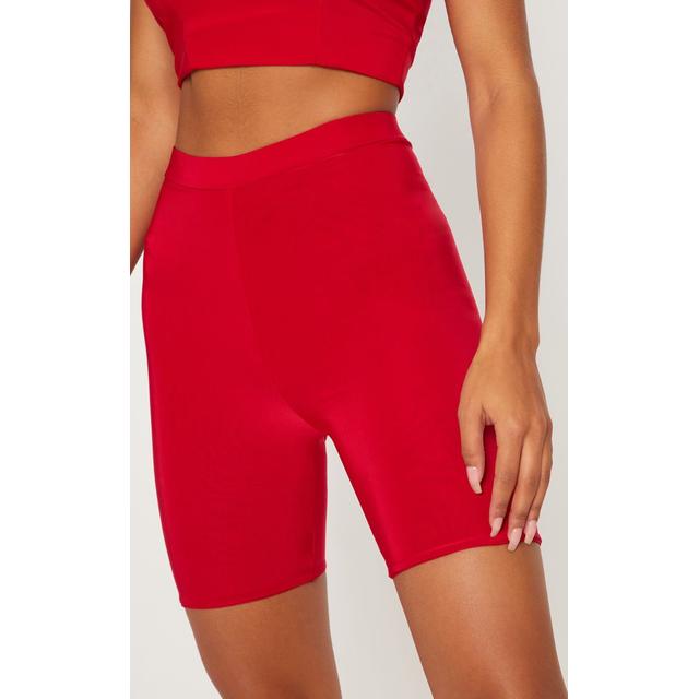 red cycle shorts