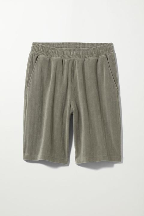 Kye Velour Shorts - Grey