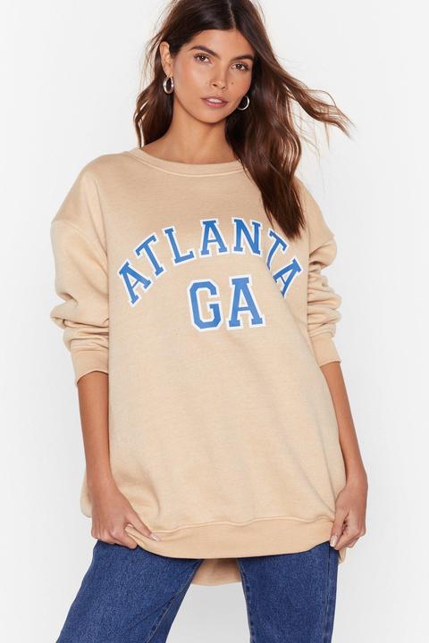 Womens Take Me Back To Atlanta Oversized Sweatshirt