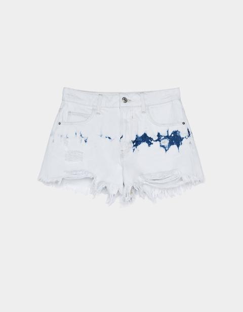 Shorts Denim Tie-dye