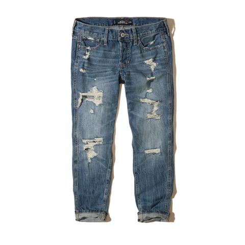 hollister low rise boyfriend jeans