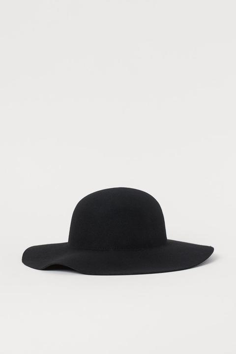 Felted Wool Hat - Black