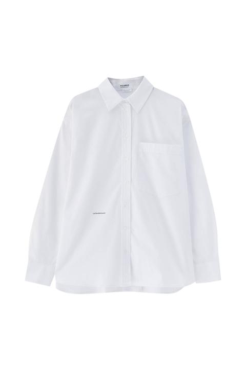 Camisa Popelín Blanca Algodón