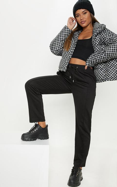 Black Straight Leg Joggers