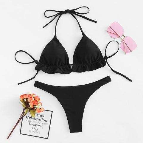 Bikini Set Mit Selbstbindung