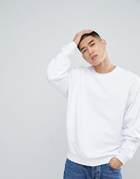 Asos Oversized Sweatshirt In White