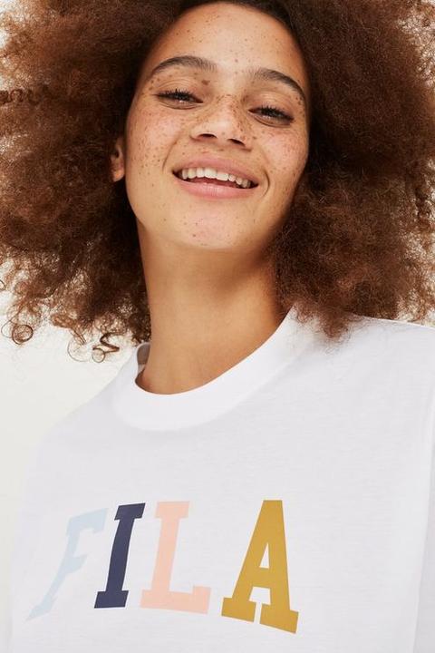 Womens Essential Logo T-shirt By Fila - White, White