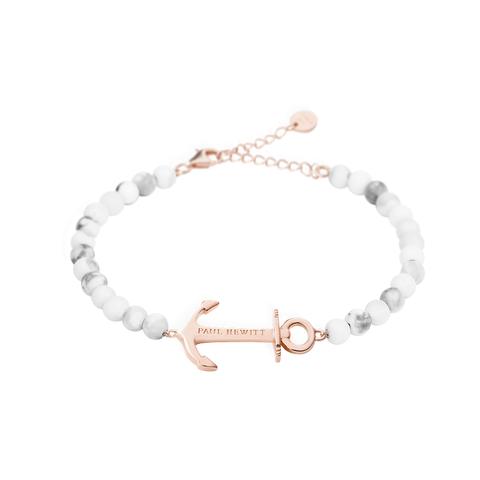 Pulsera De Cadenas Anchor Spirit Marble Ip Rosa