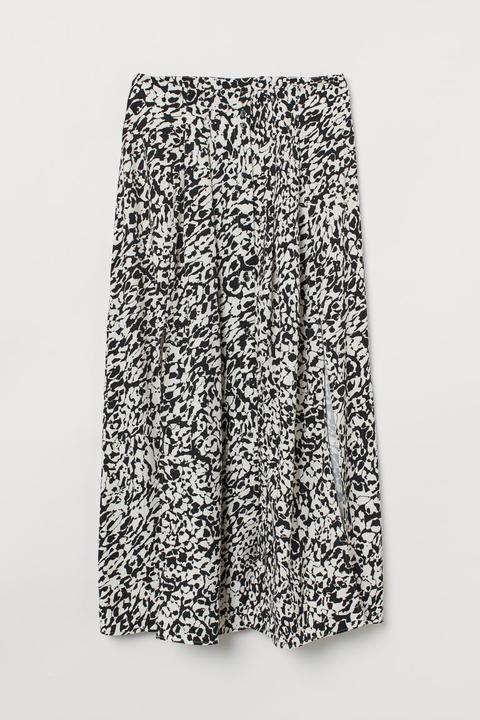 Patterned Skirt - White