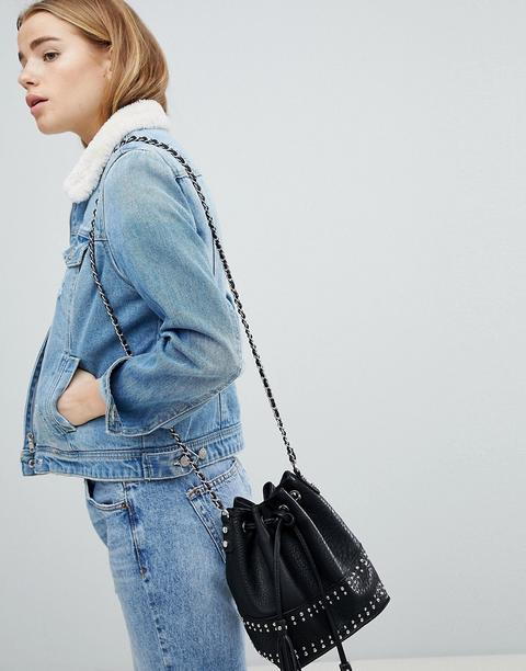 Pimkie - Giacca Di Jeans Con Colletto In Sherpa - Blu