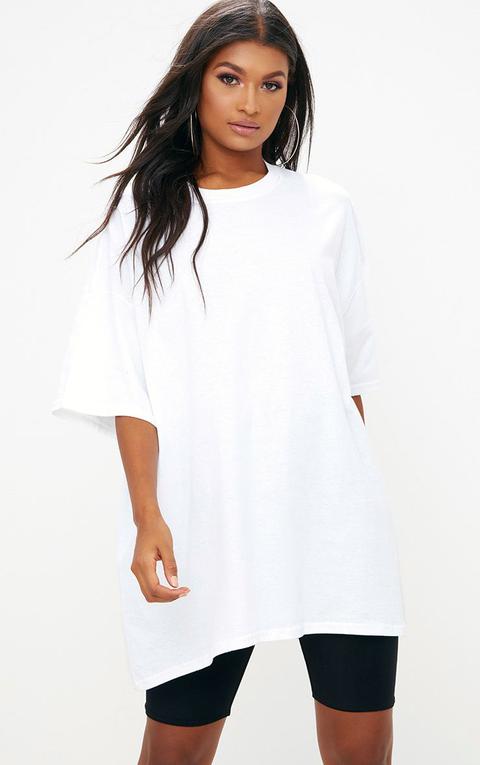 White Oversized Boyfriend T Shirt