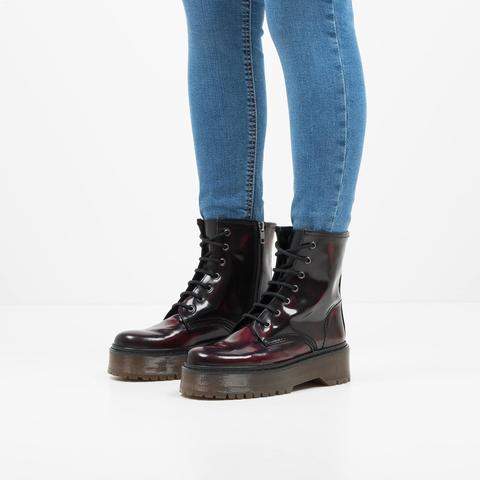 Gaia Botas Paola Burgundy