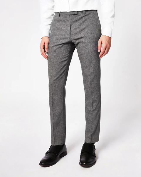 Dark Grey Skinny Suit Trousers