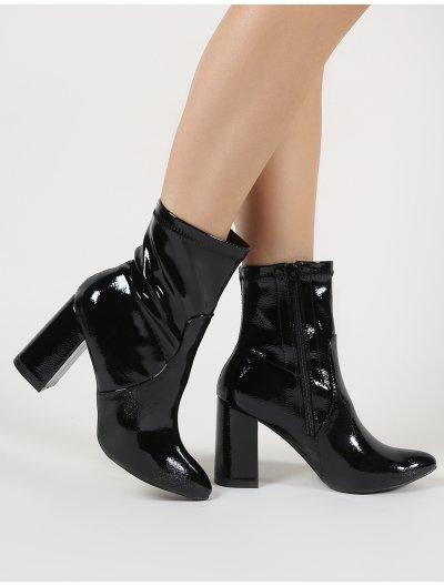 Raya Pointed Toe Ankle Boots In Black 