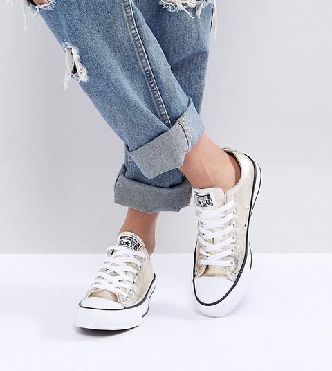 Converse Chuck Taylor - Ox - Scarpe Da Ginnastica Oro Metallico - Oro