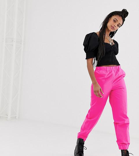 Collusion - Pantaloni In Nylon - Rosa