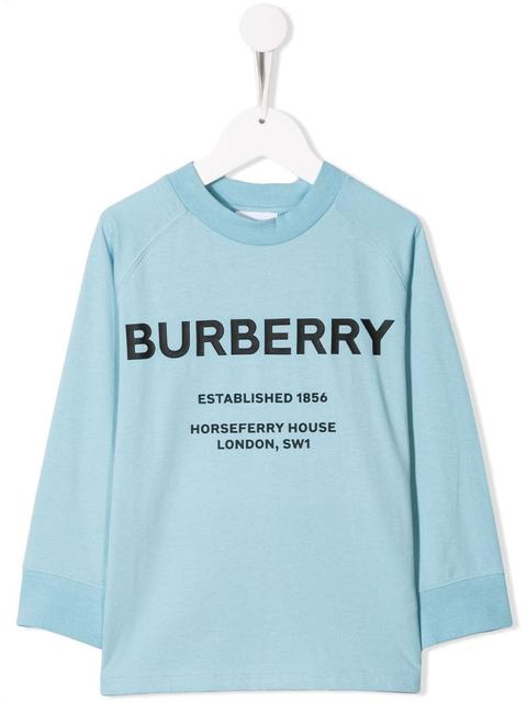 burberry t shirt kids blue