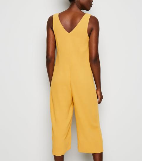 yellow jumpsuit new look