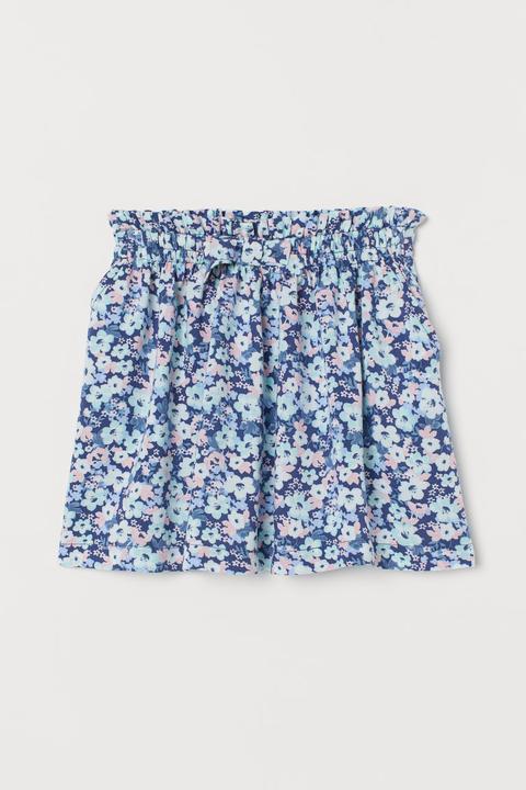 H & M - Gonna In Viscosa Fantasia - Turchese