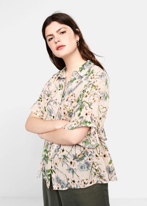 blusa estampado floral