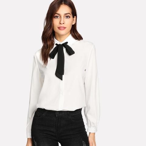 Camicia Con Fiocco