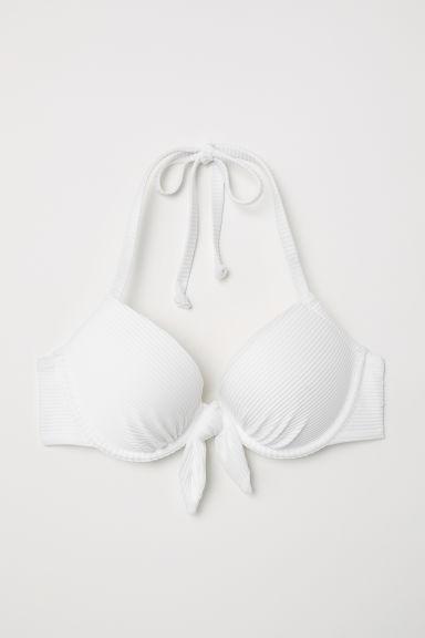 H & M - Top De Bikini Push-up - Blanco