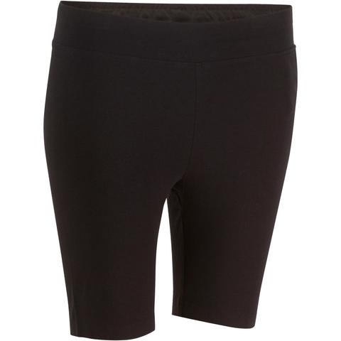 Malla Ciclista Gimnasia Y Pilates Domyos Fit+ 500 Mujer Negro