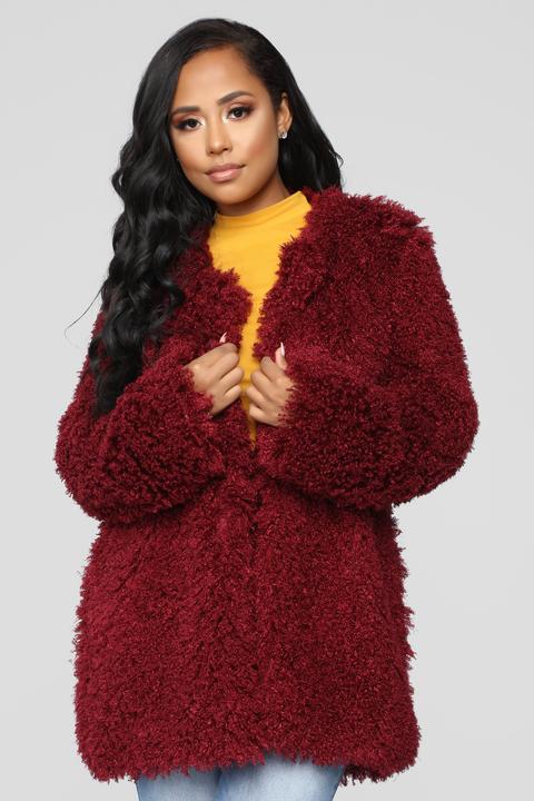 Seems Like A Crush Cardigan - Wine