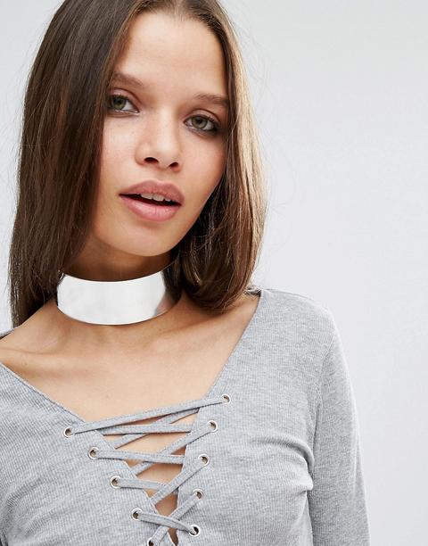 Missguided - Collarino In Metallo - Argento